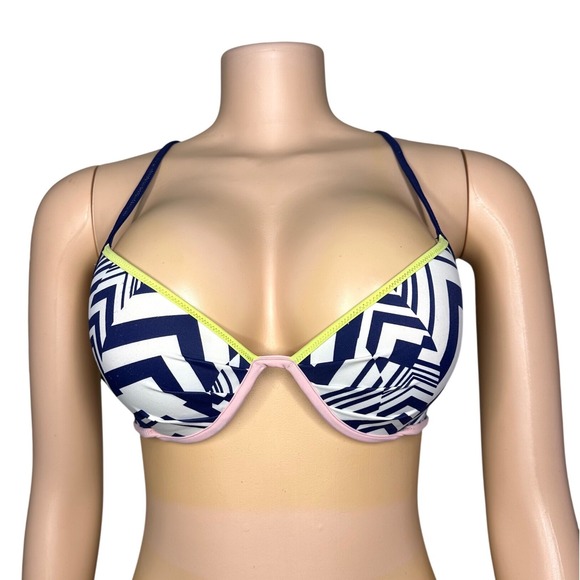 Victoria's Secret Other - Victoria's Secret Swim The Fabulous Padded Push-Up Underwire Bikini Top Size 34C